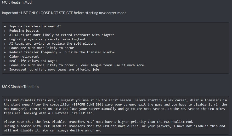 Realism Mod by MCK TITLE UPDATE 9